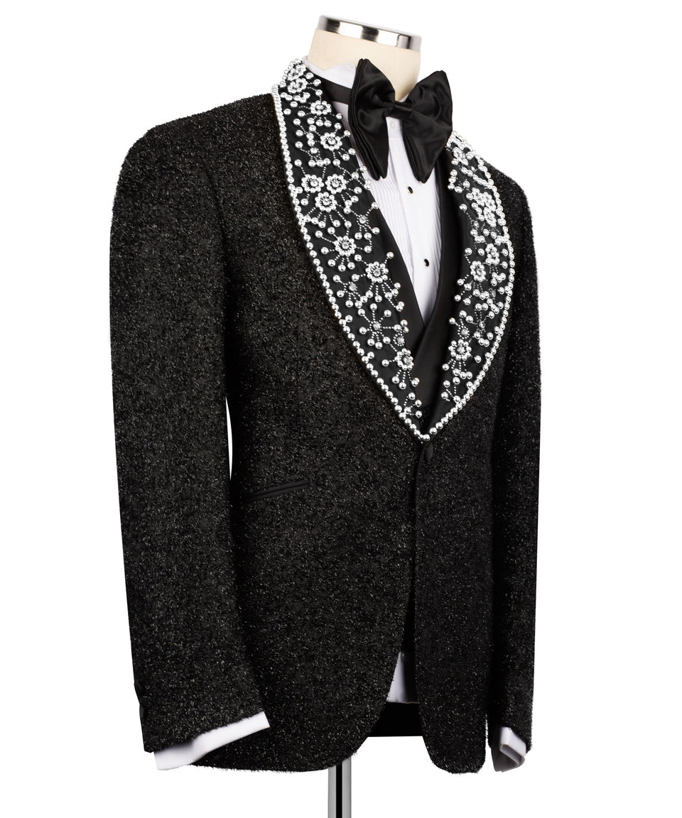 Anthracite Black Beaded Tuxedo