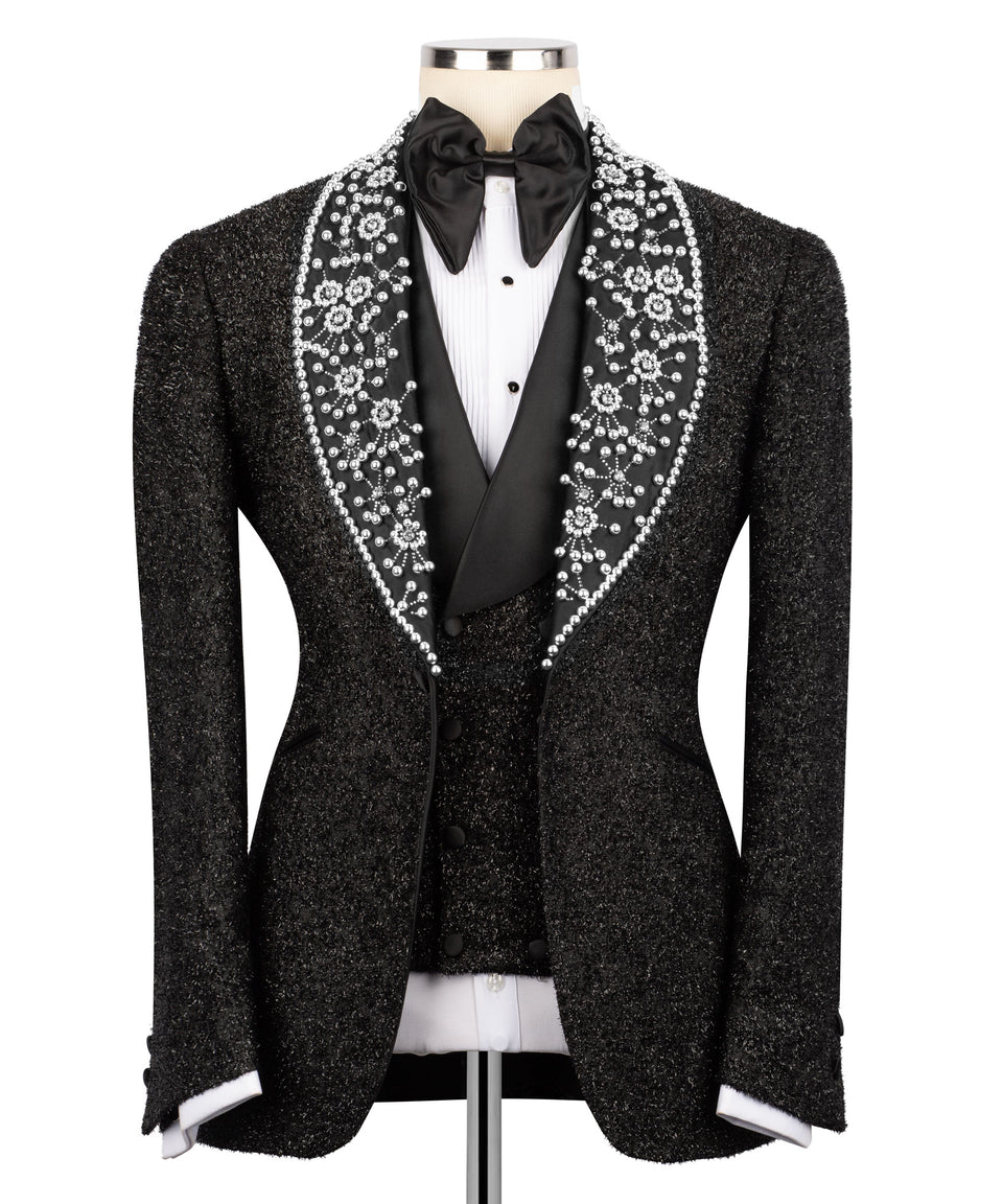 Anthracite Black Beaded Tuxedo