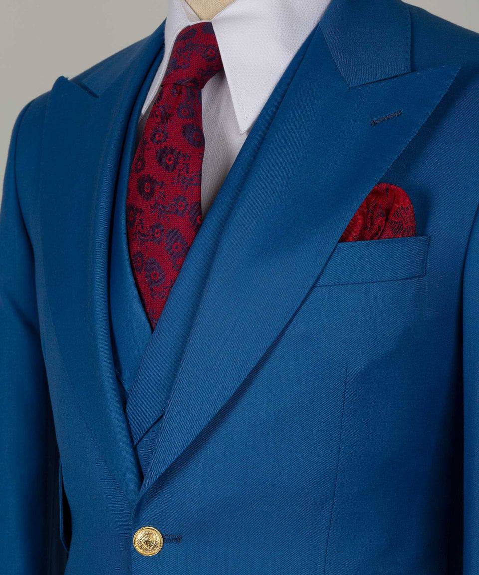 Blue Virtuoso Three-piece Suit