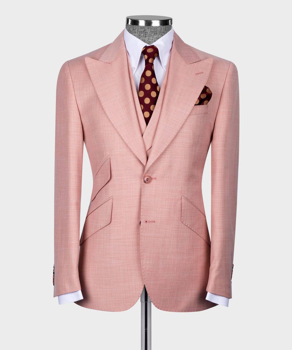 Blush Authority – Double-Breasted Suit