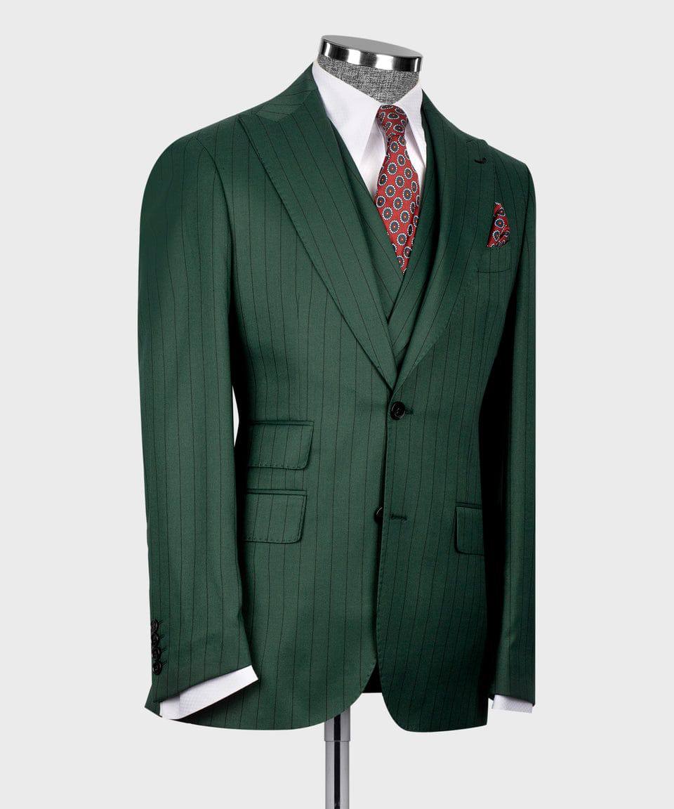 Traje de raya diplomática "Emerald Authority"