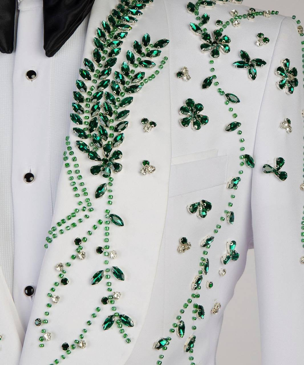 “Emerald Ivy” White Tuxedo