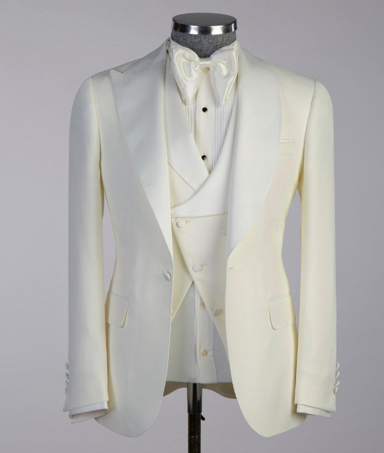 Men’s White Tuxedo Slim Fit