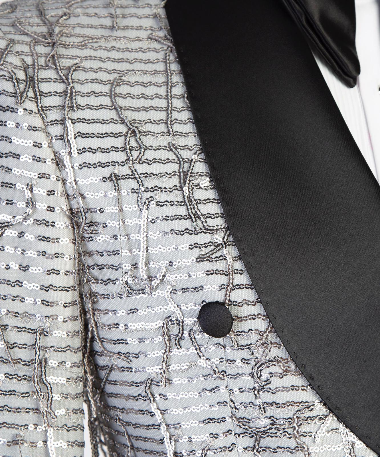 Striking White Sequin Tuxedo