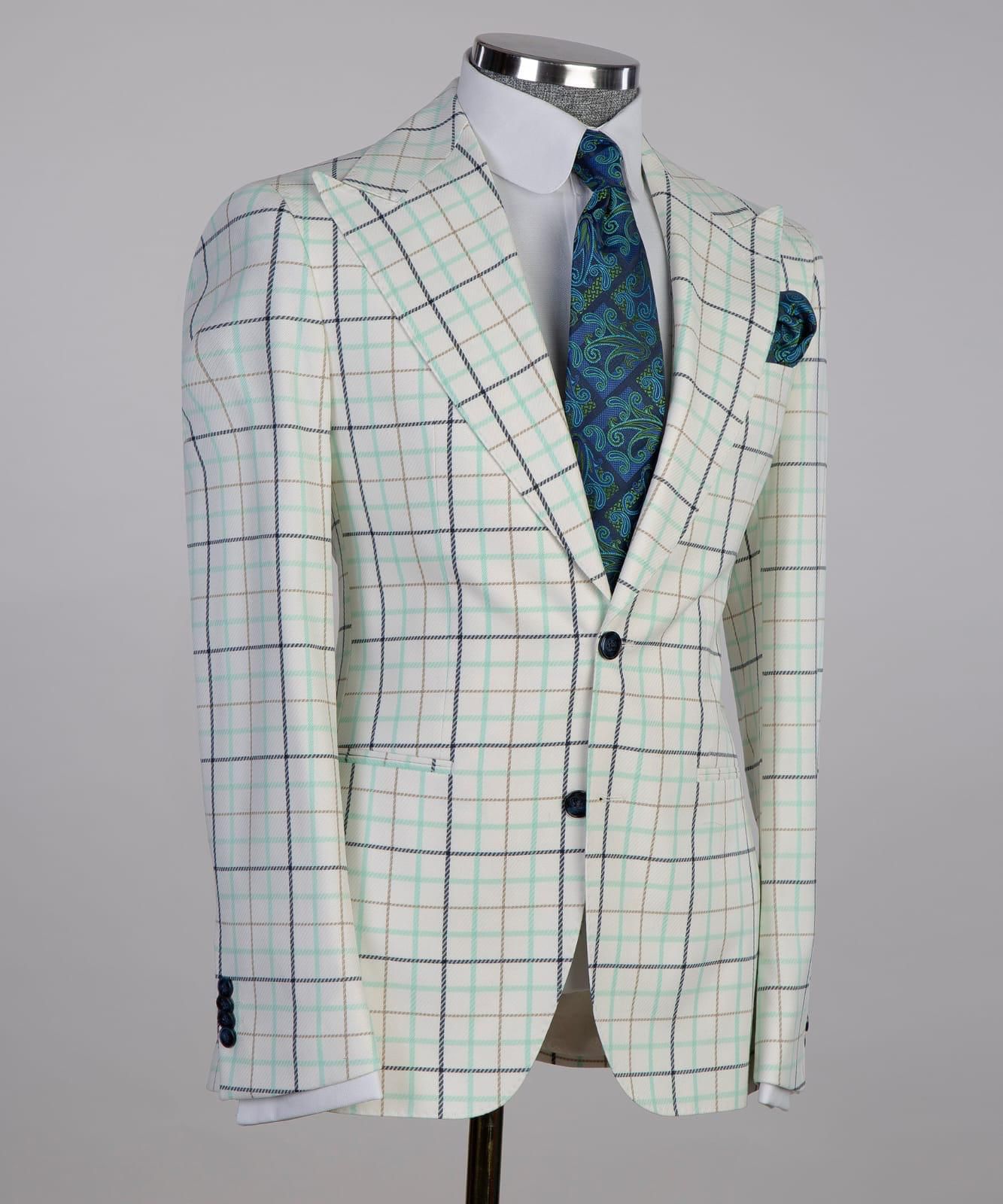 Mens Plaid Suit