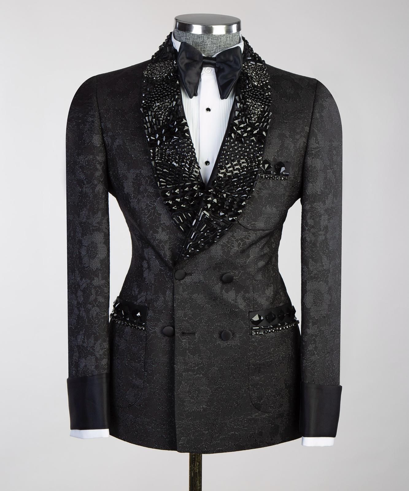 Midnight Noir Beaded Tuxedo