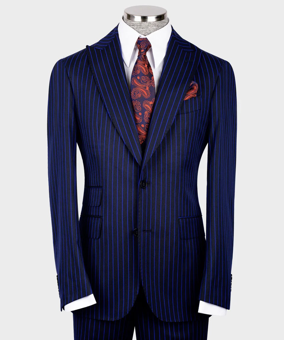 Costume de luxe orange 3 pièces