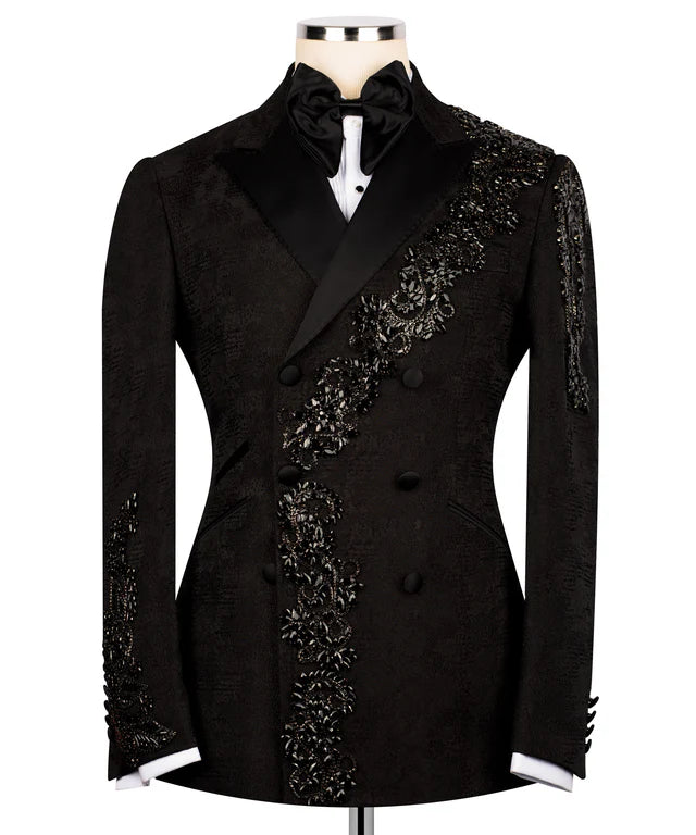 Handmade Exclusive Black Jewelry Tuxedo