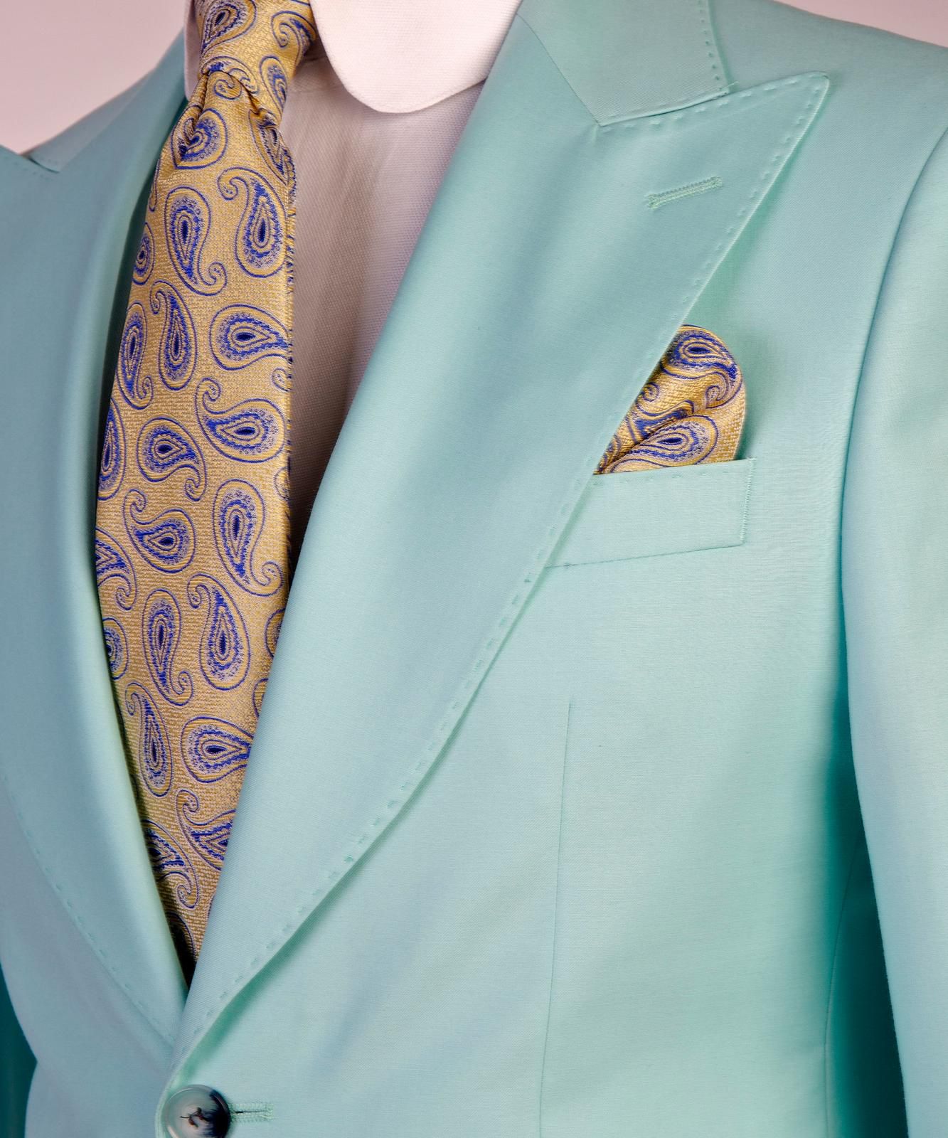 Paste Color 3 Piece Suit For Men