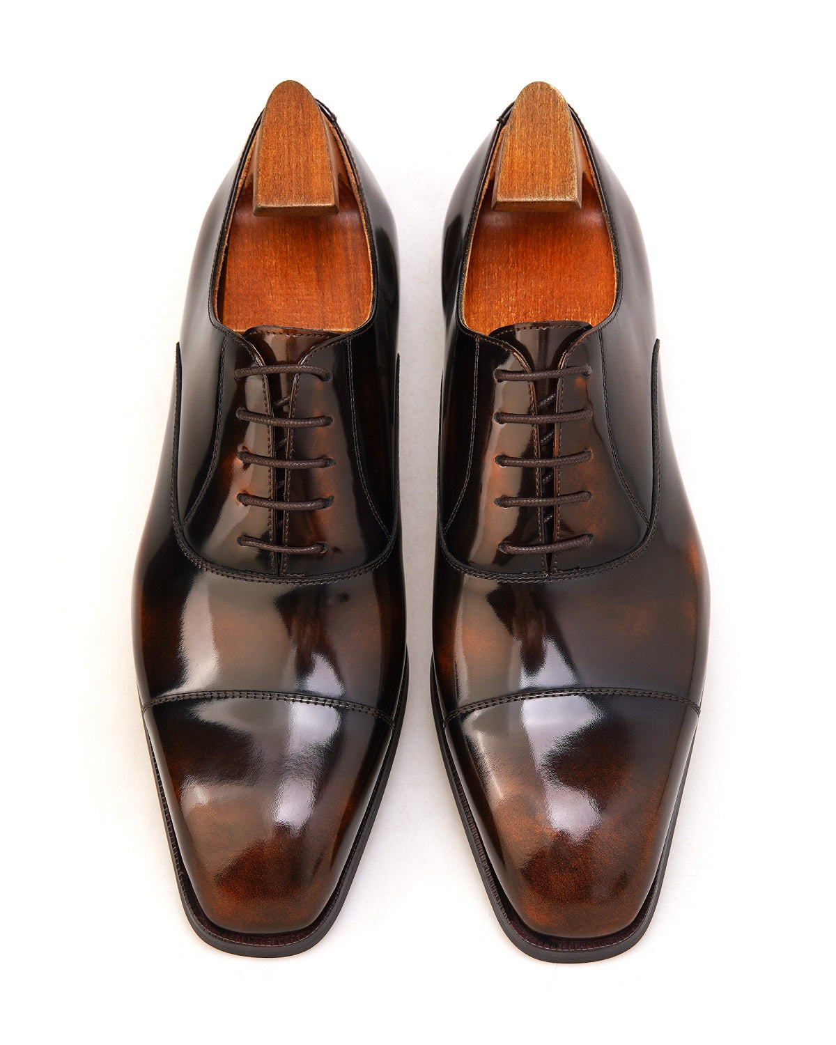 “Regency Brown” Cap-Toe Oxfords