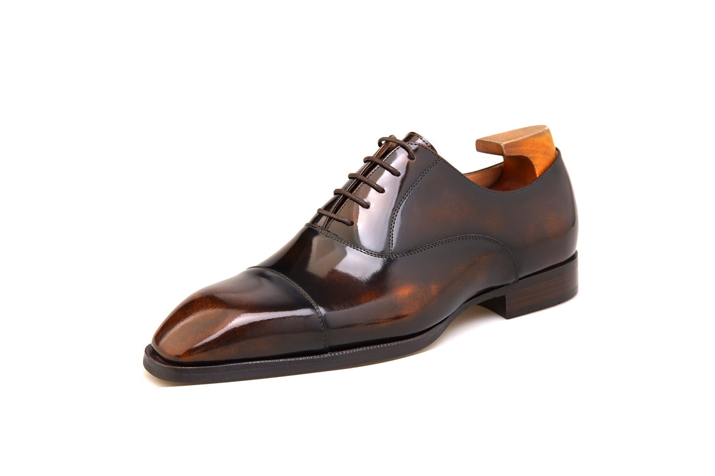 “Regency Brown” Cap-Toe Oxfords