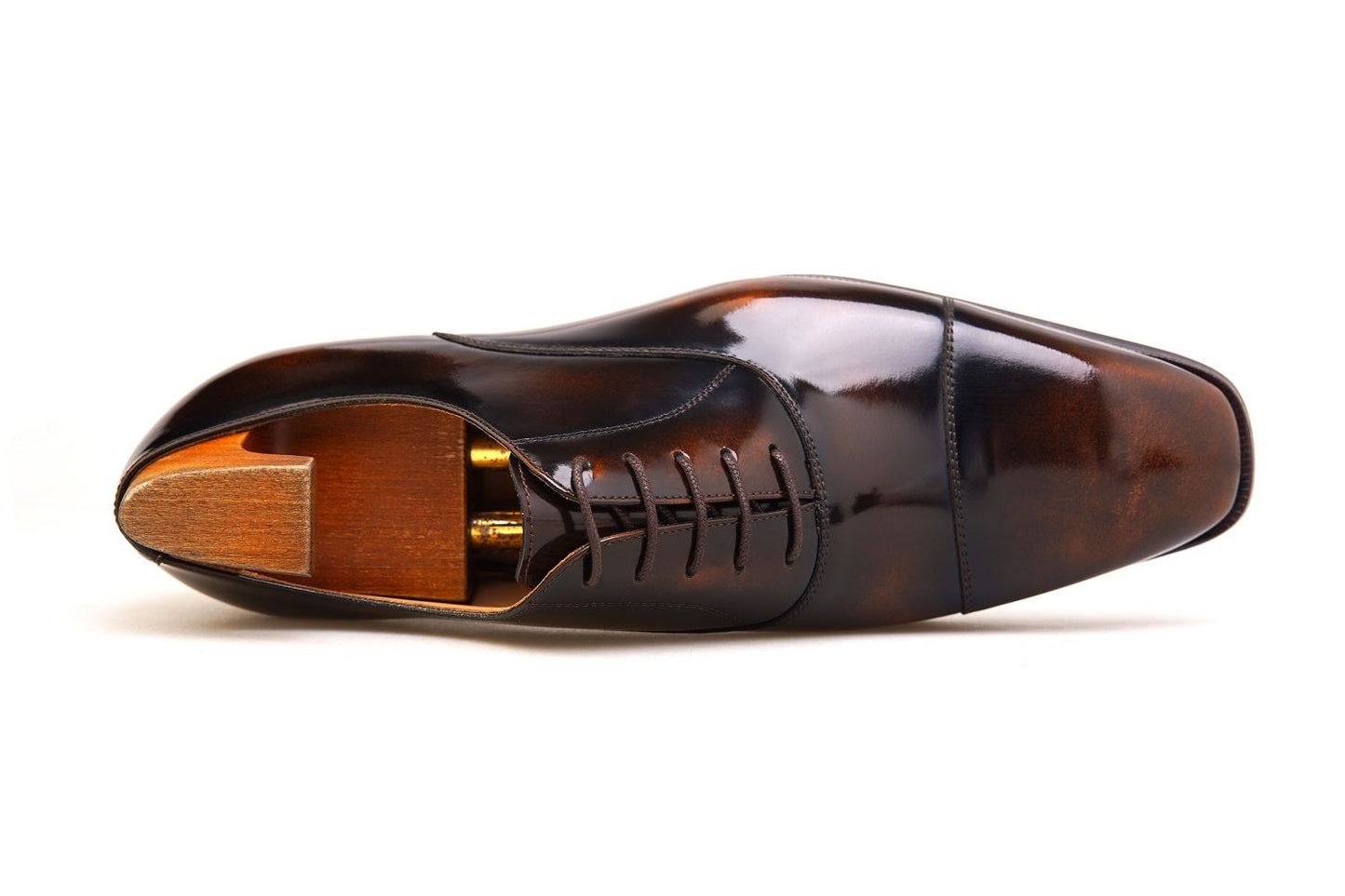 “Regency Brown” Cap-Toe Oxfords