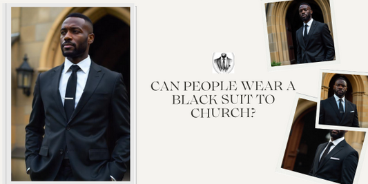 Can people wear a black suit to church?