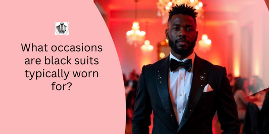 What occasions are black suits typically worn for?