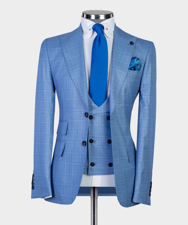 Blue Plaid Suit