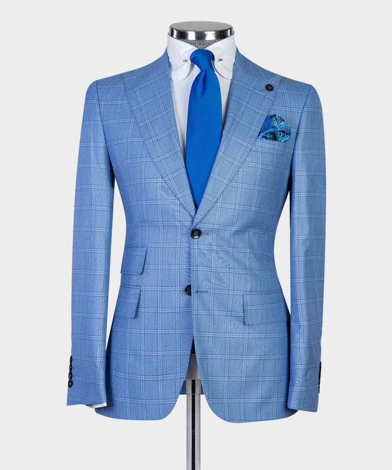 Blue Plaid Suit