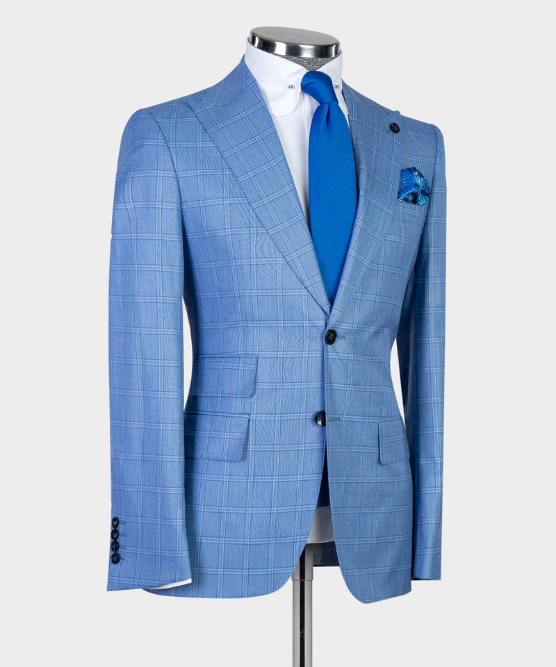 Blue Plaid Suit