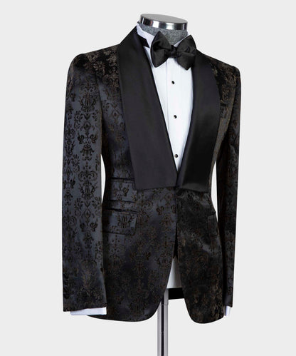 Floral Black Tuxedo