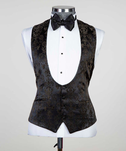 Floral Black Tuxedo