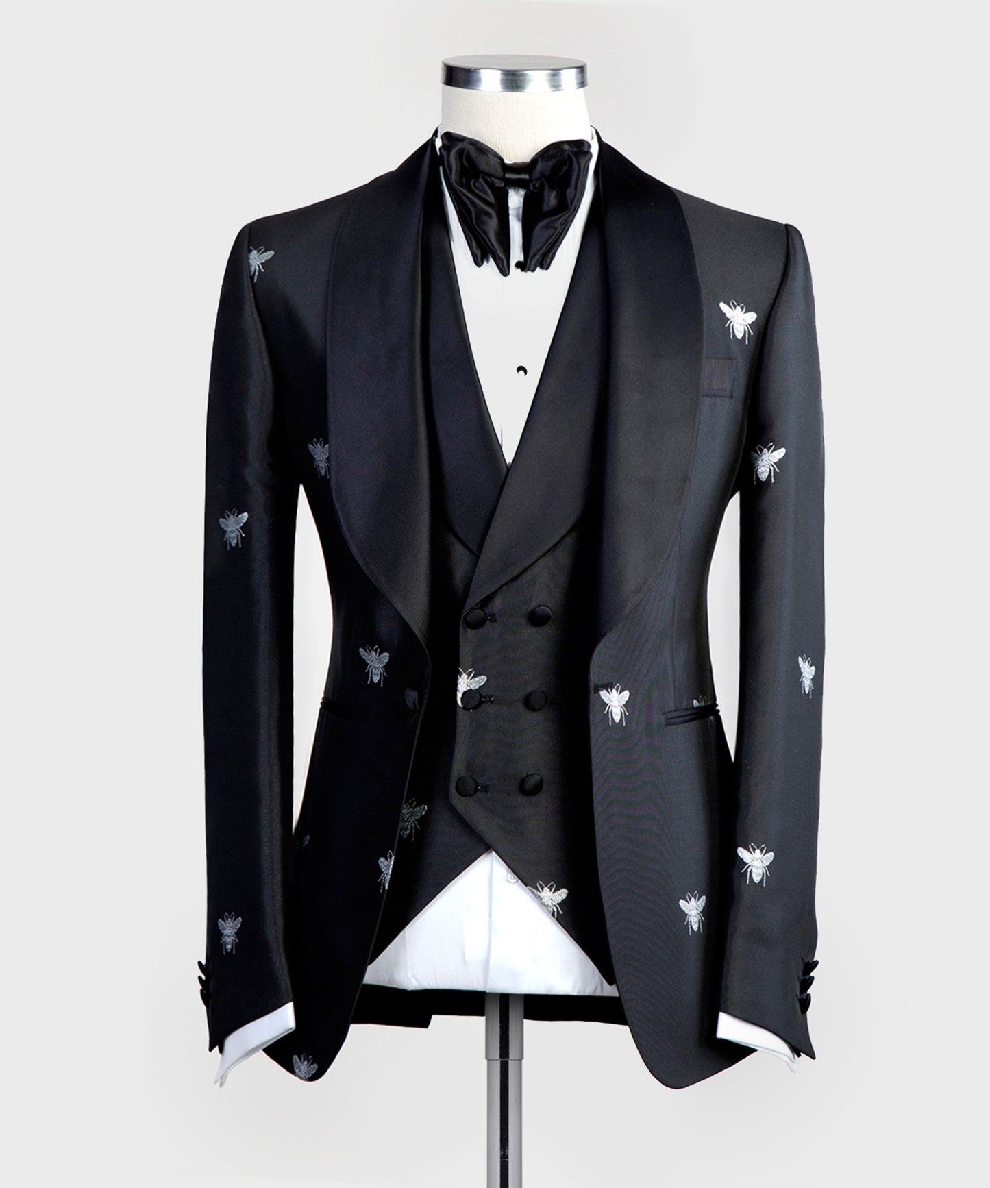 Black and Silver Bee Tuxedo