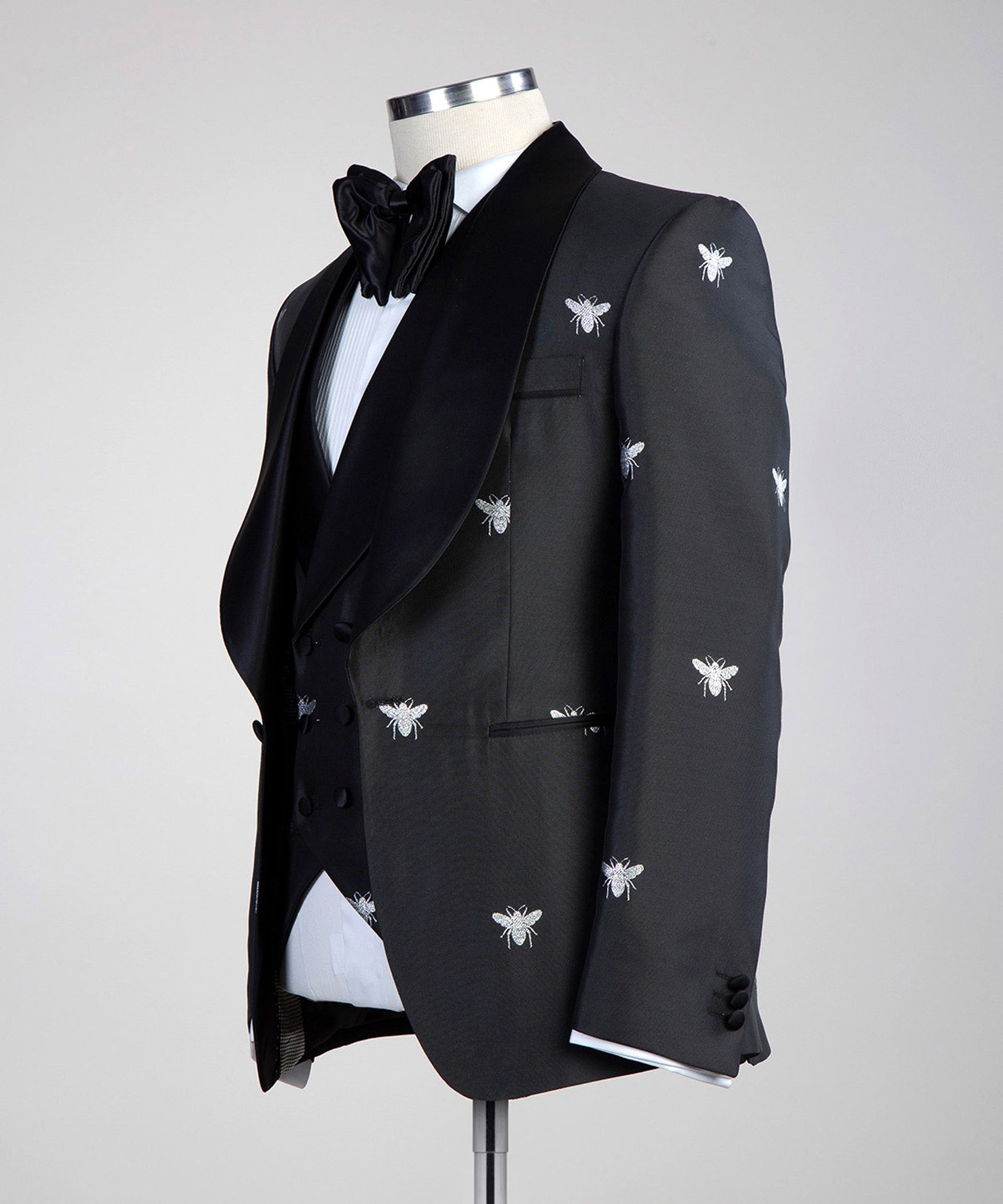 Black and Silver Bee Tuxedo