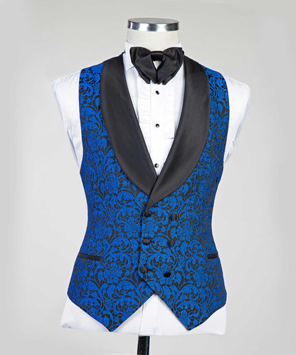 Blue Floral Tuxedo