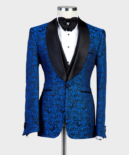 Blue Floral Tuxedo