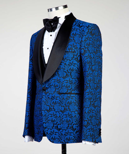 Blue Floral Tuxedo