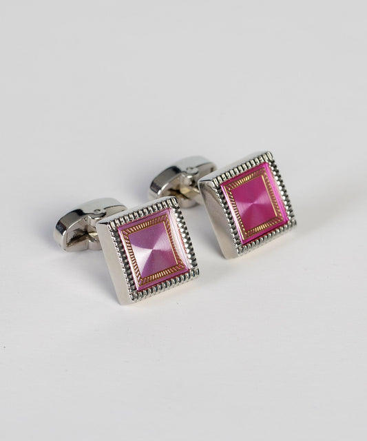Mauve Cufflink