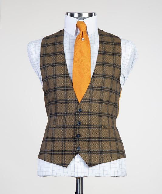 Costume à carreaux décontracté