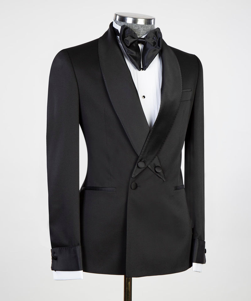 Black Cross Collar Tuxedo