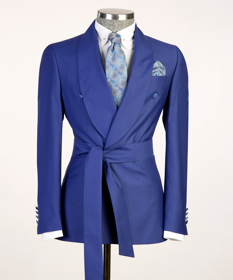 Blue Belted Suit