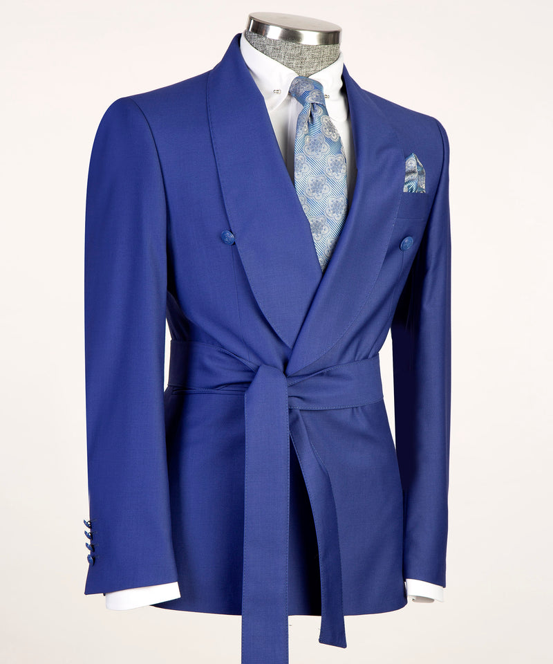 Blue Belted Suit