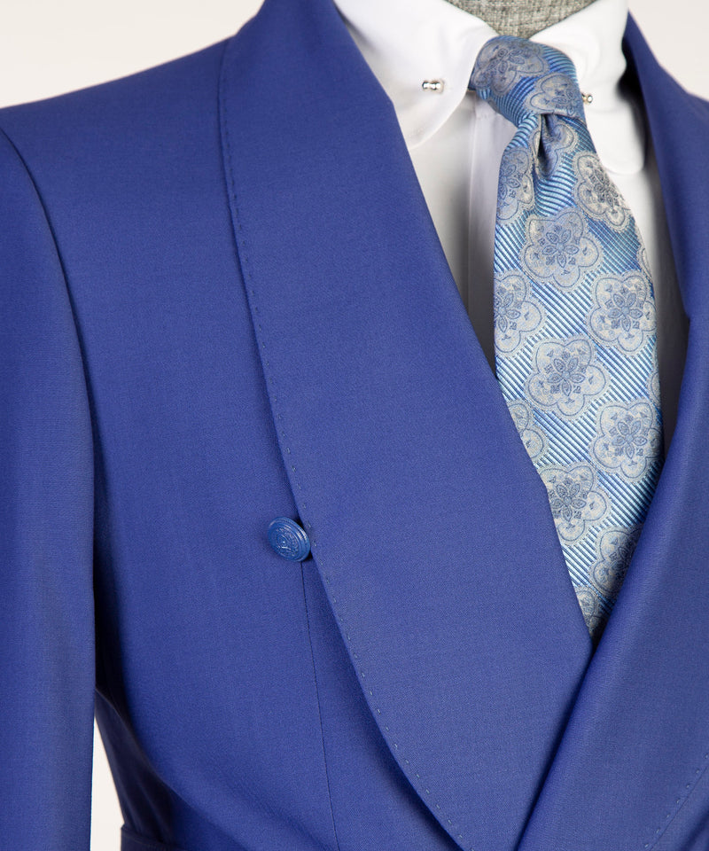 Blue Belted Suit