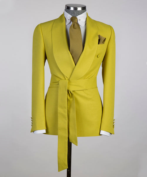 Belted Yellow Suit