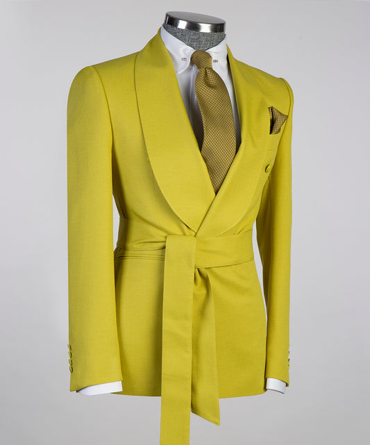 Belted Yellow Suit