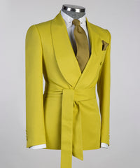 Belted Yellow Suit