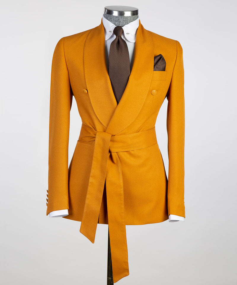 Belted Orange Suit