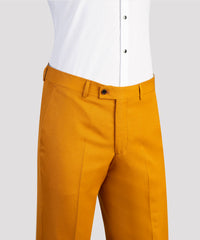 Belted Orange Suit Pant