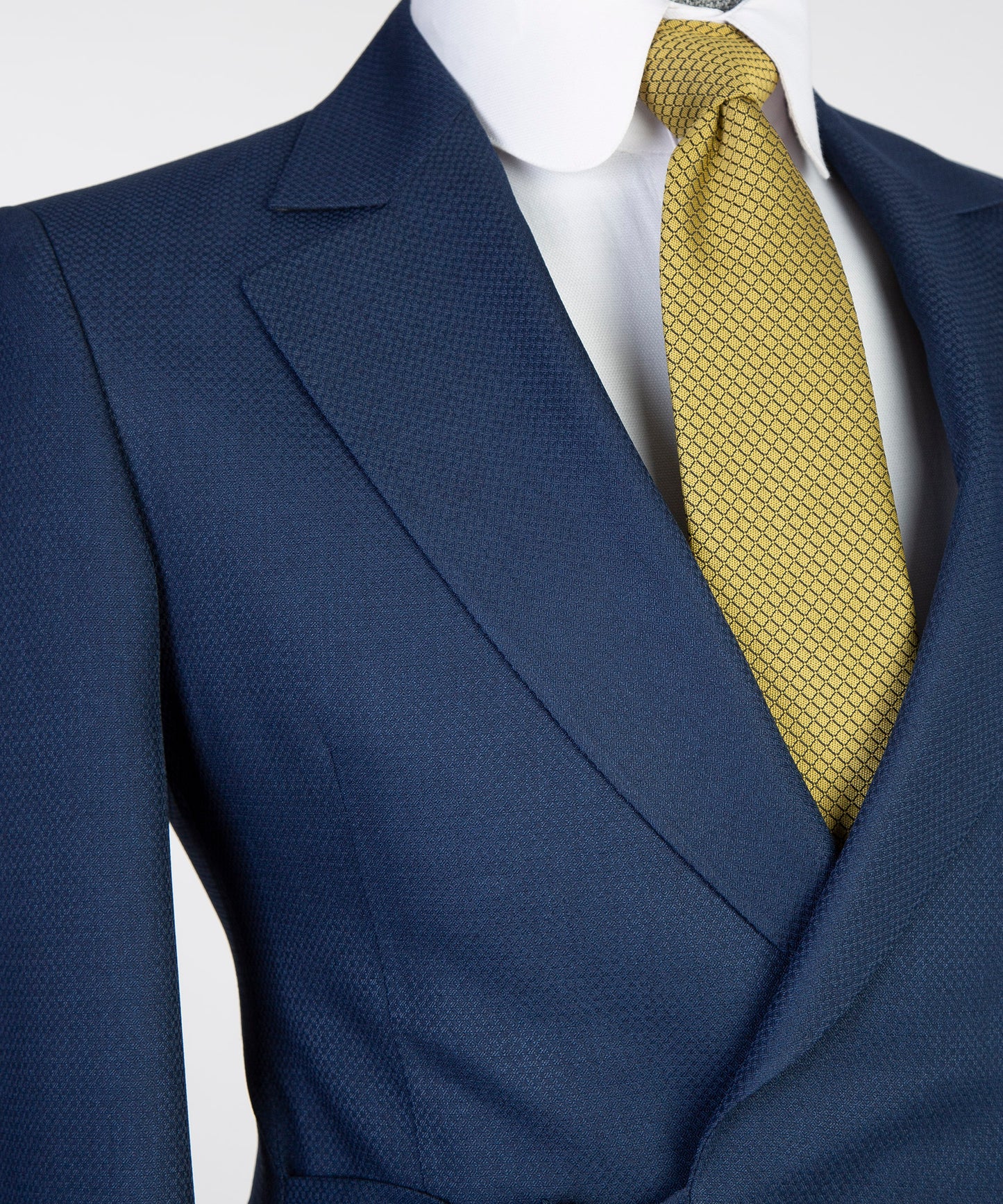 Navy Blue Belted Suit