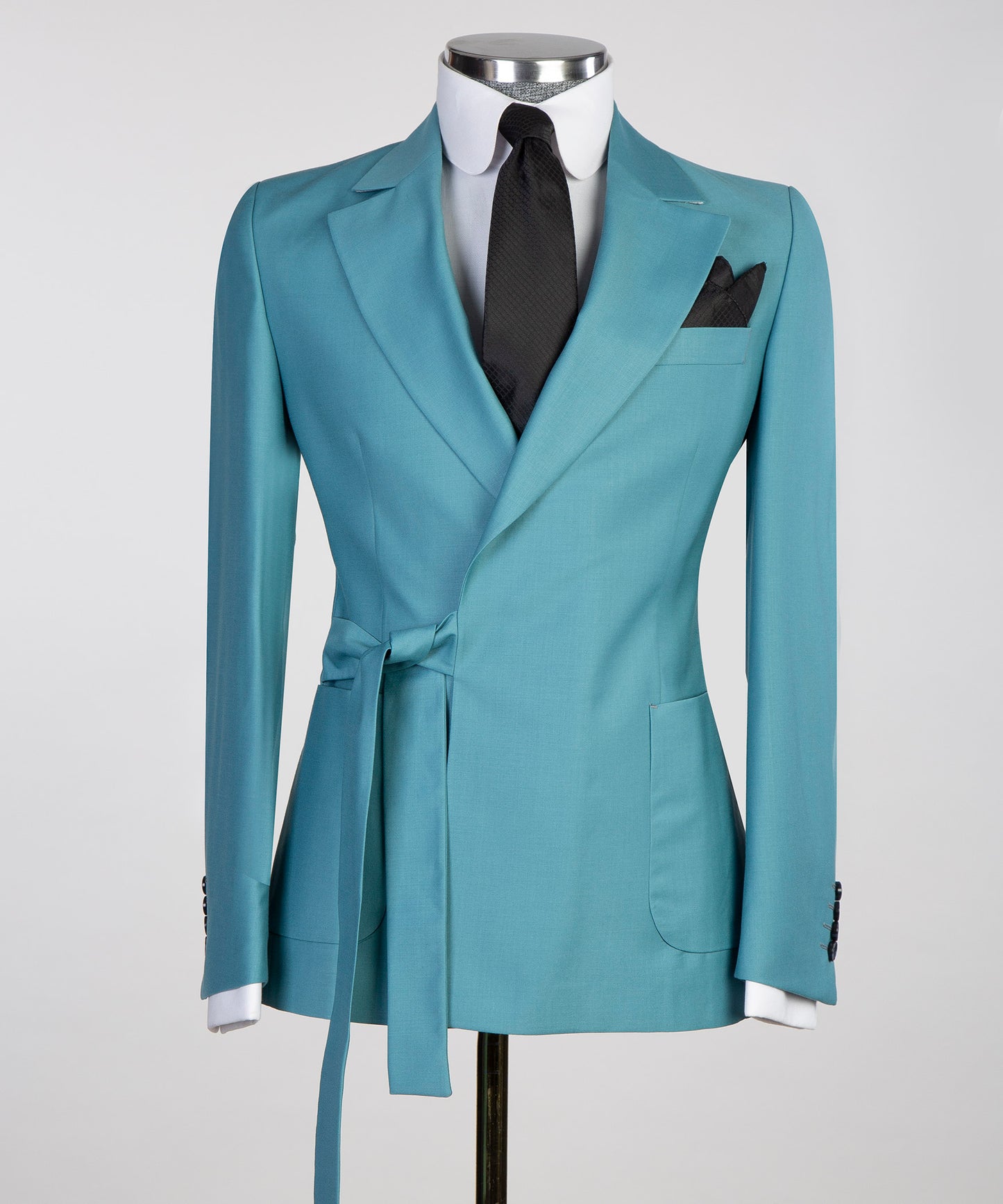 Ocean Blue Belted Suit