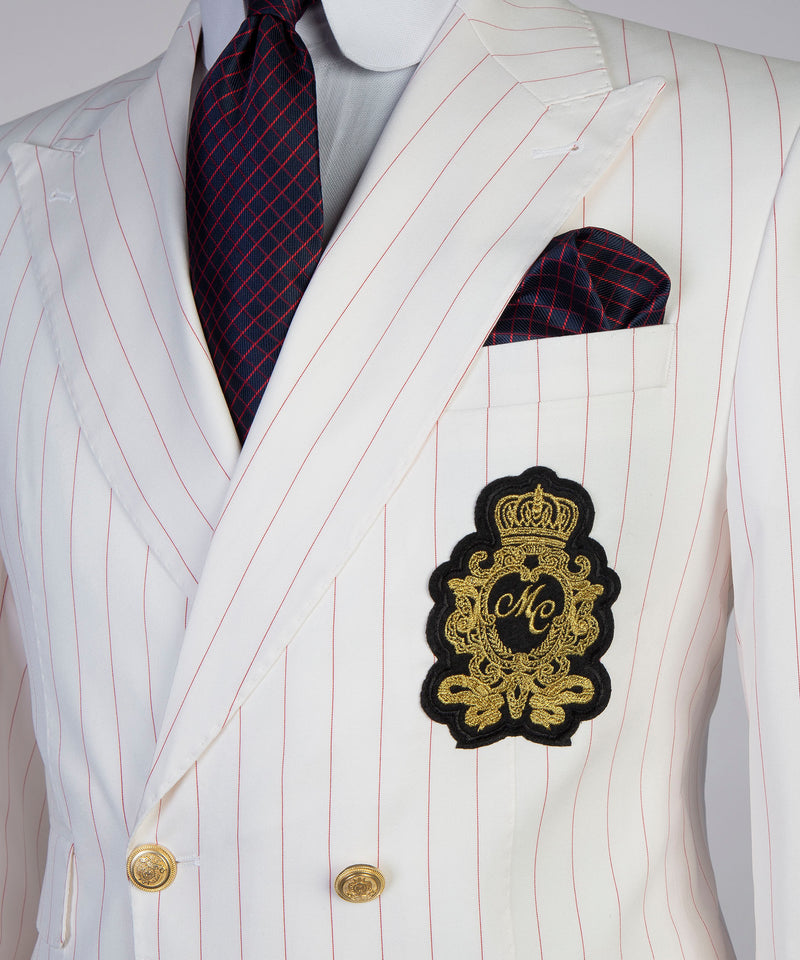 White Striped Suit