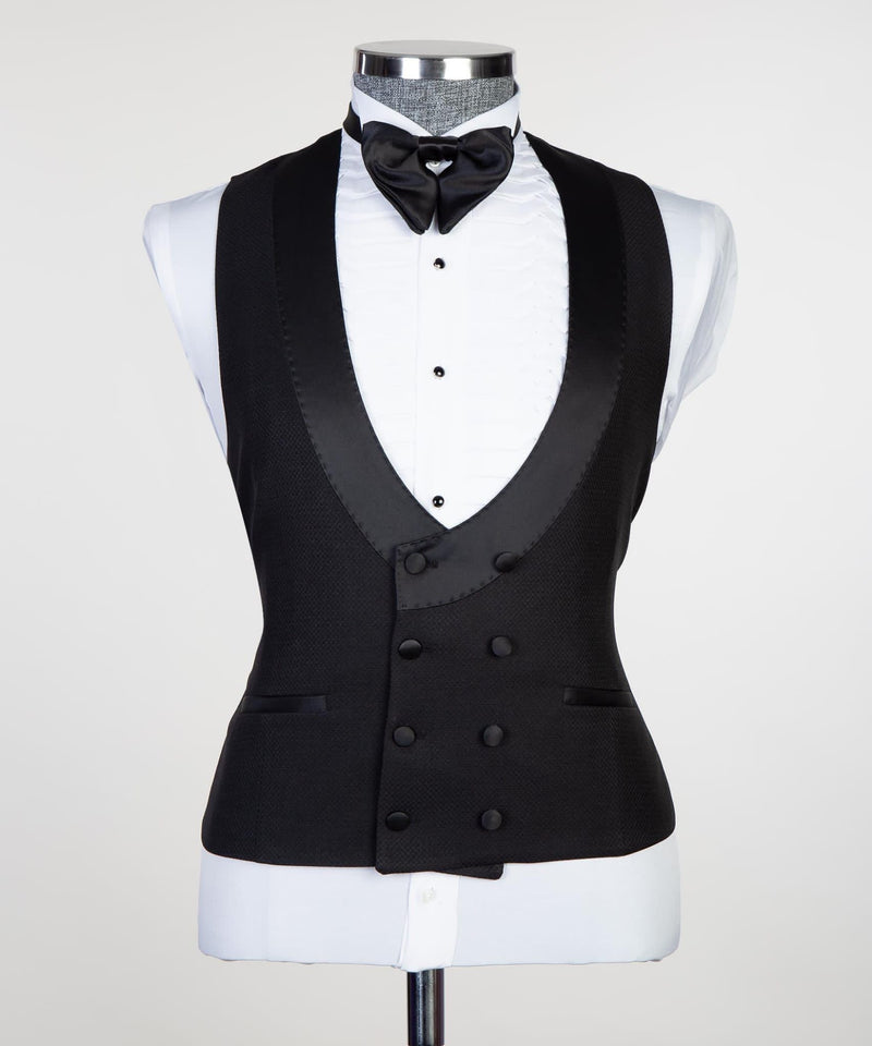 3-piece Black Tuxedo Wedding 