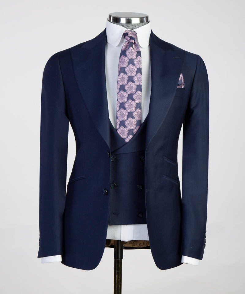 3 Piece Dark Navy Suit 