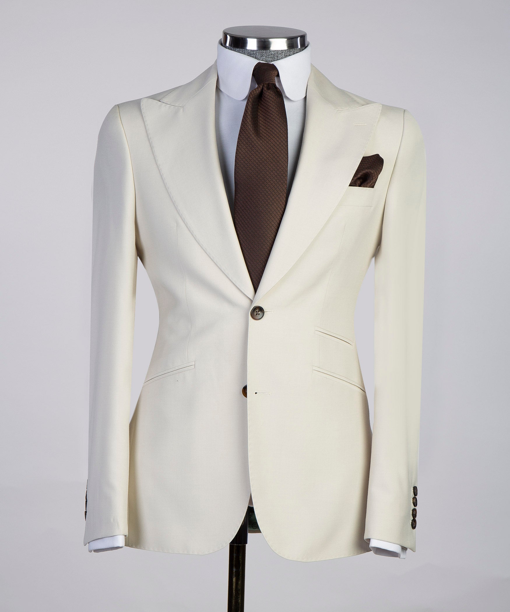 3 Piece Light Yellow Suit Mens