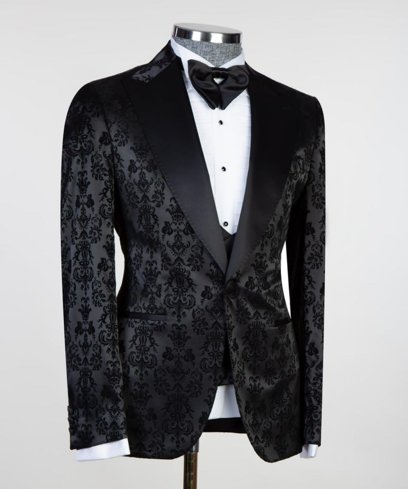 3 Pieces Black Designer Tuxedo 