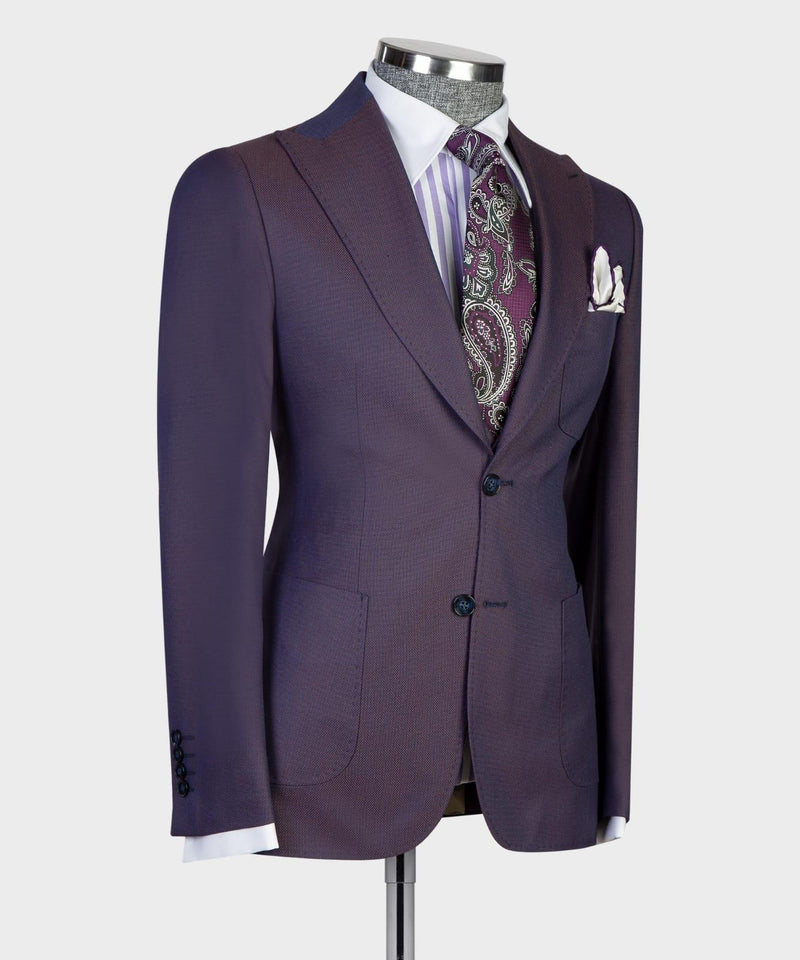 3 pieces Purple Business suit