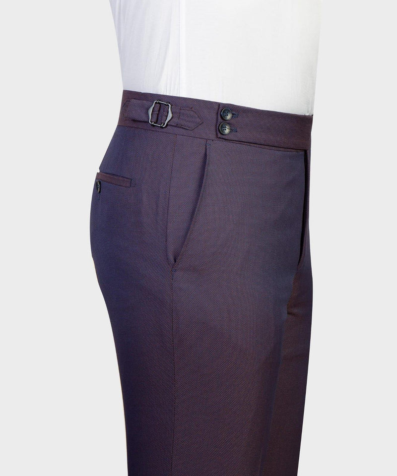 3 pieces Purple Business suit Pant