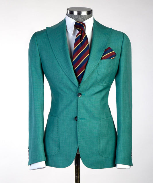 Costume de luxe vert 3 pièces