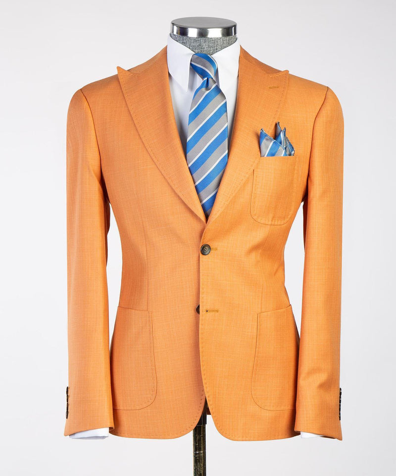 3 pieces Orange Luxury Suit